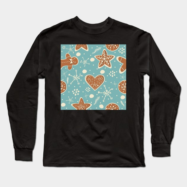 Gingerbread Long Sleeve T-Shirt by KristinaStellar 